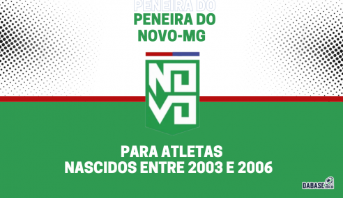Novo-MG realizará peneira parra a categoria sub-20