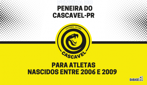 Cascavel-PR realizará peneira para duas categorias