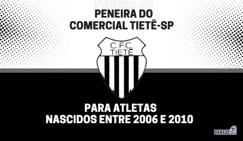 Comercial Tietê-SP realizará peneira para duas categorias