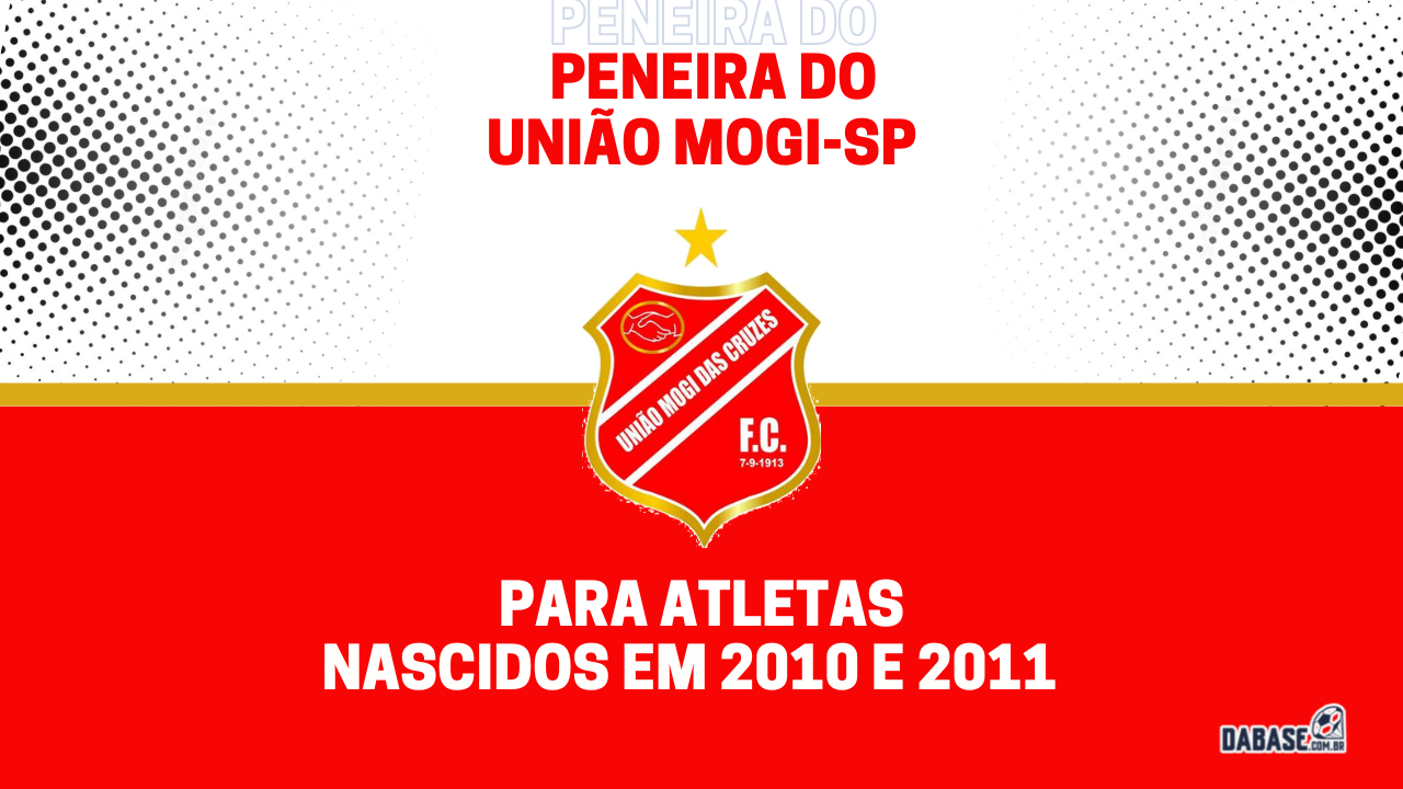 União Mogi-SP realizará peneira para a categoria sub-13