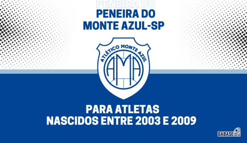 Monte Azul-SP realizará peneira para três categorias