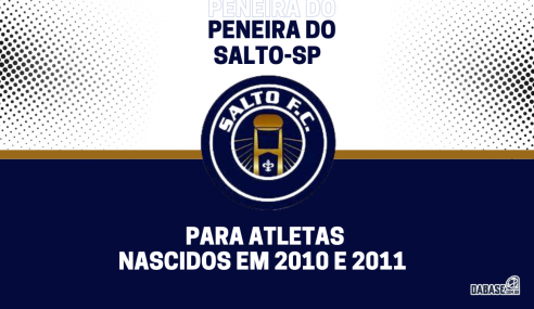 Salto-SP realizará peneira para a categoria sub-13
