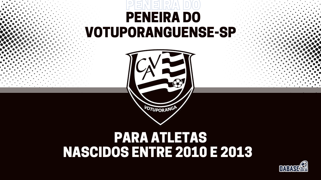 Votuporanguense-SP realizará peneira para duas categorias