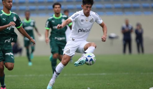 Palmeiras goleia Santos pelo Brasileiro Sub-20