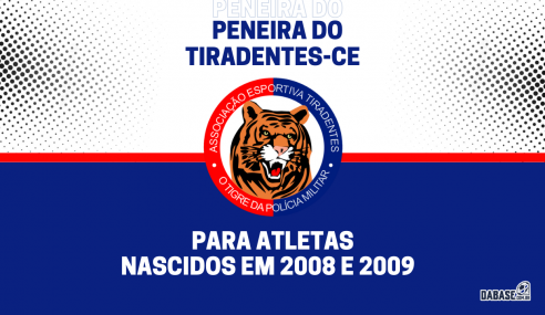 Tiradentes-CE realizará peneira para a categoria sub-15