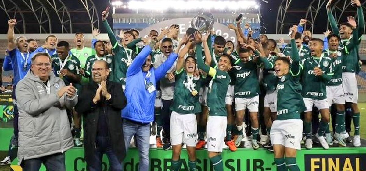 Palmeiras goleia Athletico-PR e conquista a Copa do Brasil Sub-17 de novo