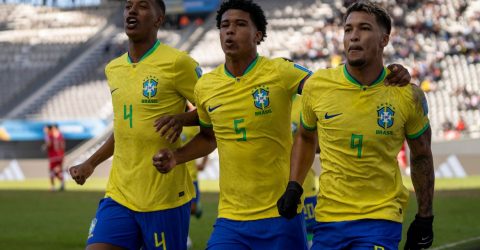 Brasil goleia e vai às quartas da Copa do Mundo Sub-20