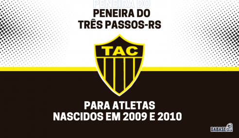 Três Passos-RS realizará peneira para a categoria sub-14