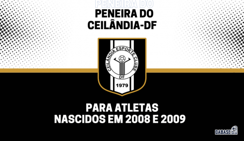 Ceilândia-DF realizará peneira para a categoria sub-15