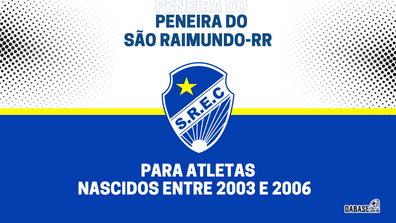 São Raimundo-RR realizará peneira para a categoria sub-20