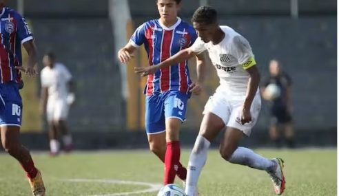 Santos bate Bahia, de virada, pelo Brasileiro Sub-17