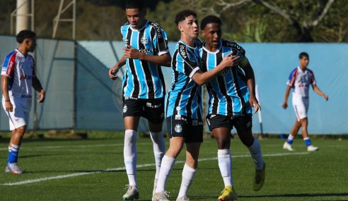 Grêmio derrota Fortaleza, de virada, pelo Brasileiro Sub-17