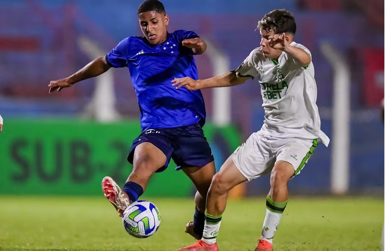 Cruzeiro faz 2 a 0 no América, na ida das oitavas da Copa do Brasil Sub-20