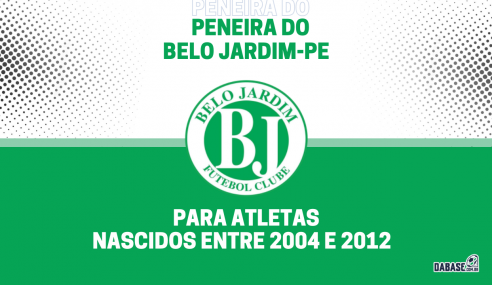 Belo Jardim-PE realizará peneira para quatro categorias