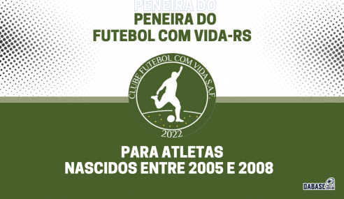 Futebol Com Vida-RS realizará peneira para duas categorias