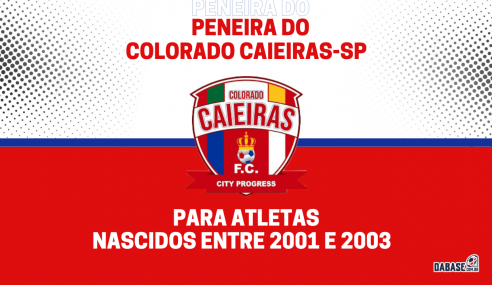 Colorado Caieiras-SP realizará peneira para categoria sub-23