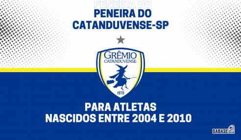 Catanduvense-SP realizará peneira para três categorias