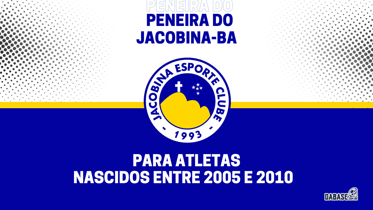 Jacobina-BA realizará peneira para três categorias