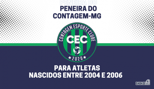 Contagem-MG realizará peneira para categoria sub-20