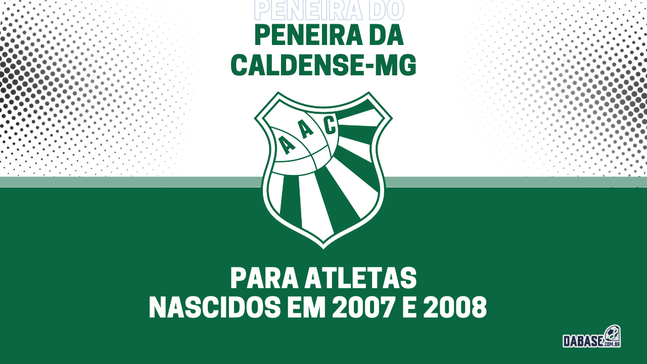 Caldense-MG realizará peneira para categoria sub-17