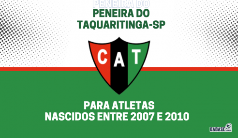 Taquaritinga-SP realizará peneira para duas categorias