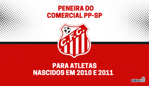 Comercial PP-SP realizará peneira para categoria sub-14