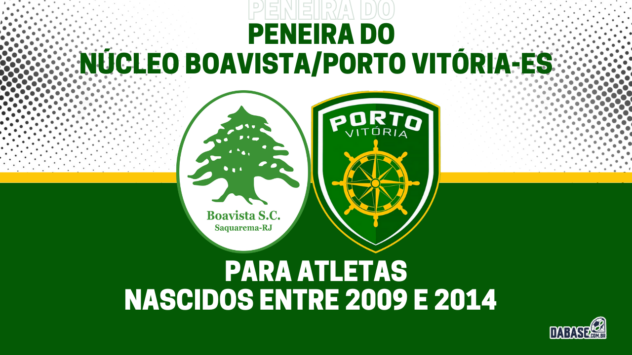 Núcleo Boavista/Porto Vitória-ES realizará peneira para três categorias