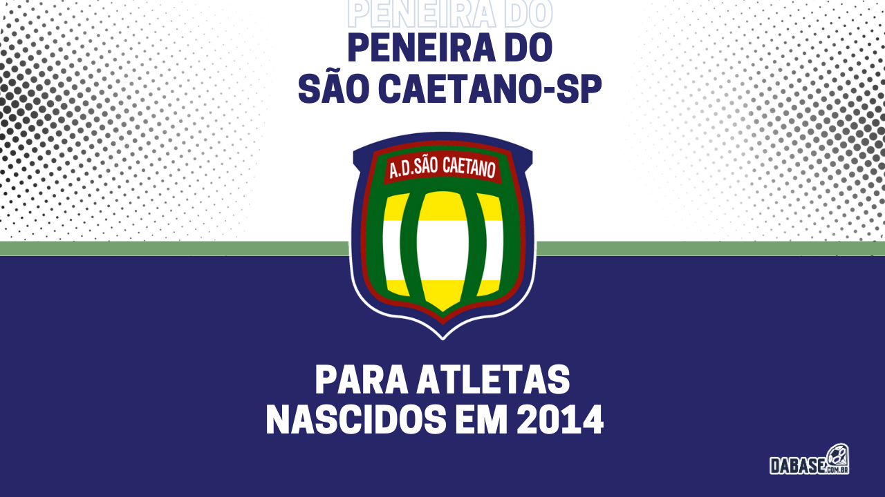 São Caetano tem inscrições abertas de peneira para a categoria sub-10