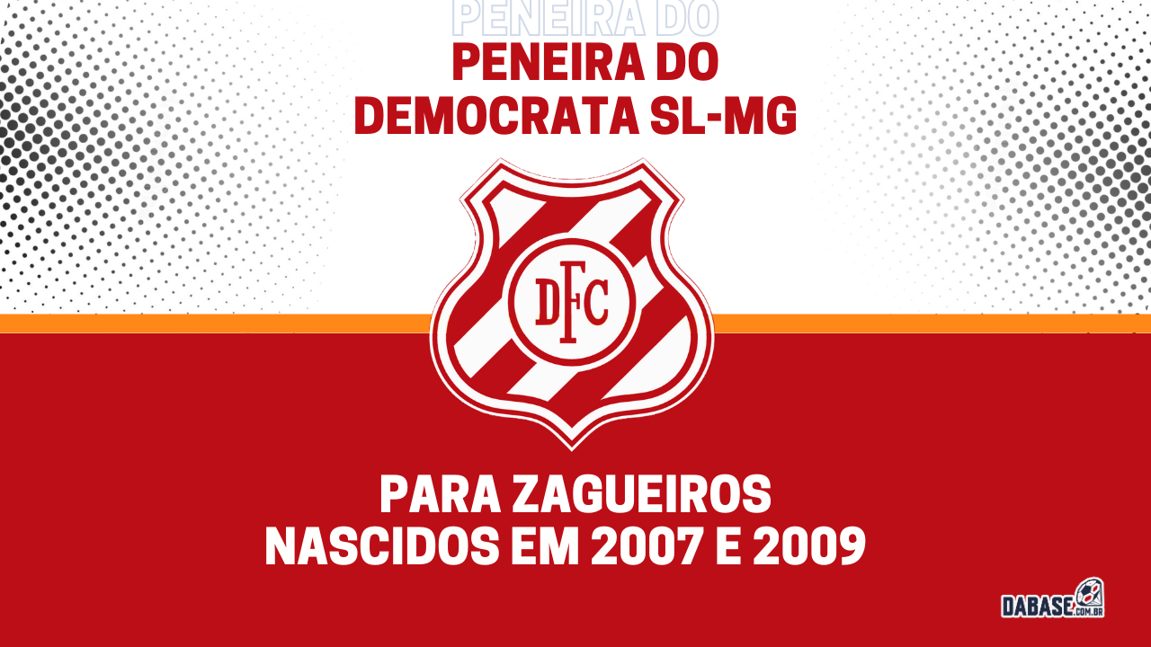 Democrata SL-MG realizará peneira para duas categorias