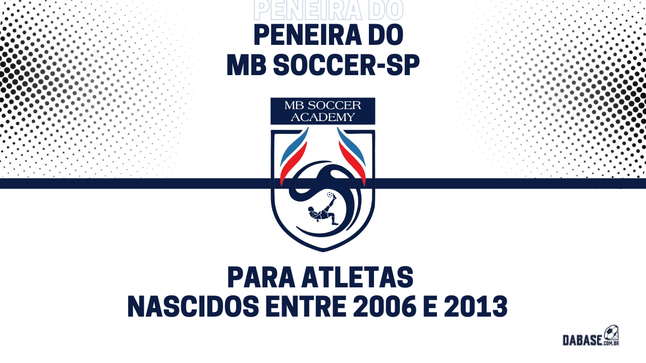 MB Soccer-SP realizará peneira para quatro categorias