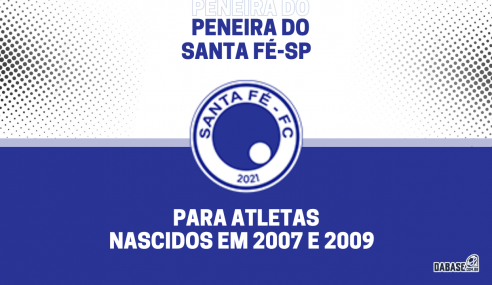 Santa Fé-SP realizará peneira para duas categorias