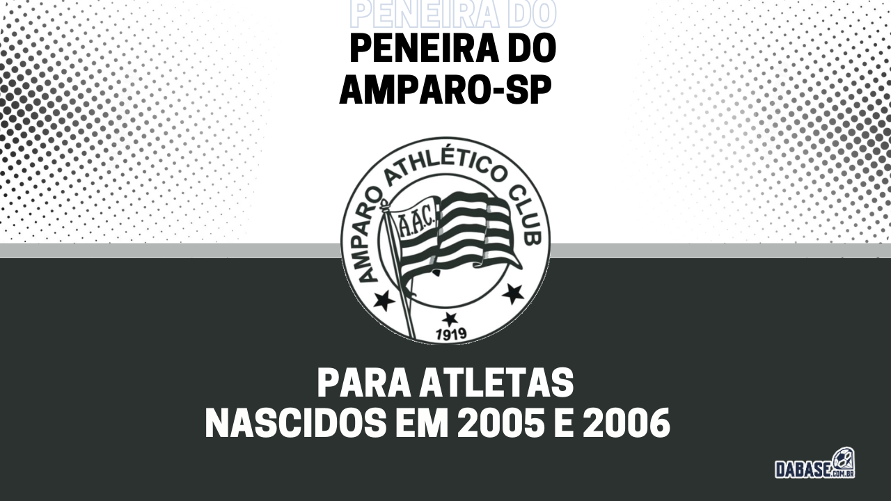 Amparo-SP realizará peneira para categoria sub-20