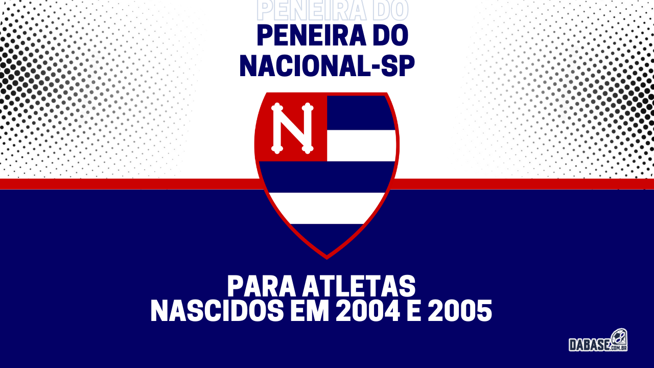 Nacional-SP realizará peneira para categoria sub-20