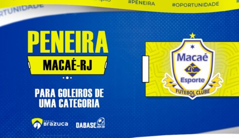 O Macaé – RJ realizará peneira para goleiro de uma categoria