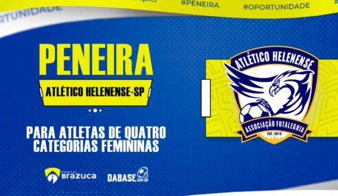 O Atlético Helenense – SP realizará peneiras para quatro categorias femininas