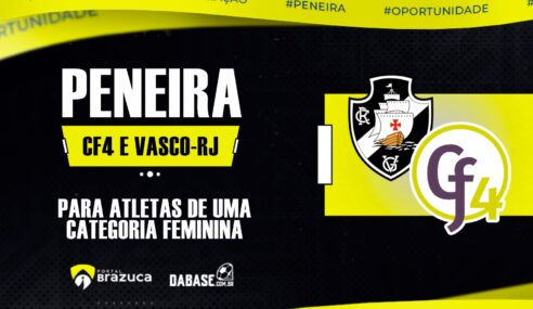 O CF4 e o Vasco da Gama – RJ realizarão peneiras para uma categoria feminina