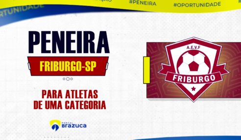 O Friburgo Futsal-SP realizará peneira para uma categoria