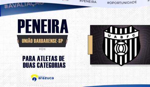 A União Barbarense-SP realizará peneira para duas categorias