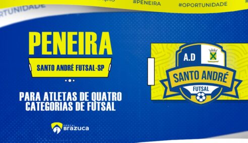 O AD Santo André Futsal-SP realizará peneira para quatro categorias de futsal