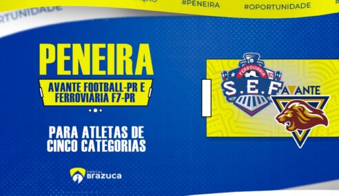 O Avante Football-PR e a Ferroviária F7-PR realizarão peneira para cinco categorias