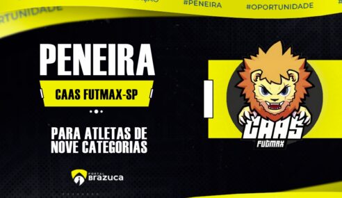 O CAAS Futmax-SP realizará peneiras para nove categorias de futsal e campo