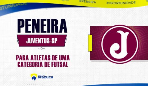 O Juventus Futsal-SP realizará peneira para uma categoria de futsal