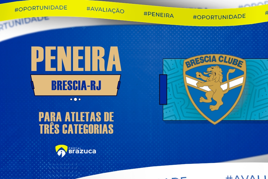 O Brescia – RJ realizará peneira para três categorias