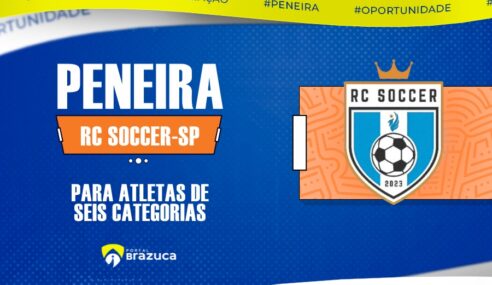 O RC Soccer – SP realizará peneira para seis categorias