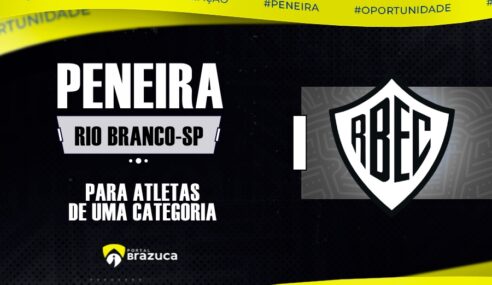 O Rio Branco – SP realizará peneira para uma categoria