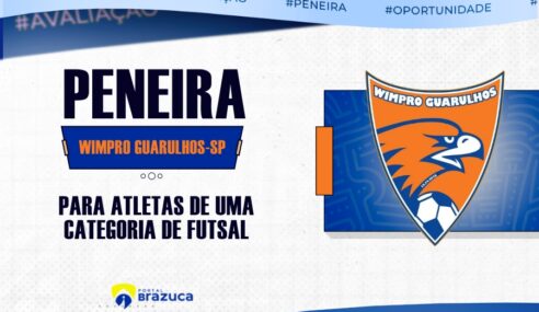 O Wimpro Futsal-SP realizará peneira para uma categoria de futsal