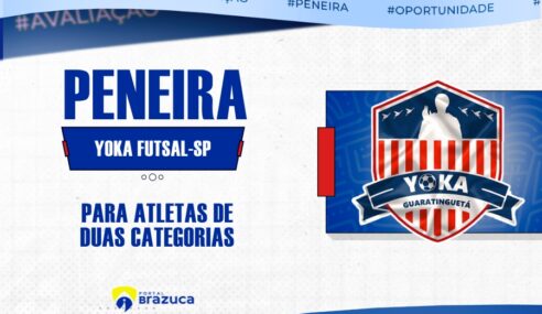 O Yoka Futsal – SP realizará peneira para duas categorias de futsal