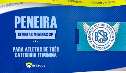 O Benditas Meninas- SP realizará peneira para três categorias femininas