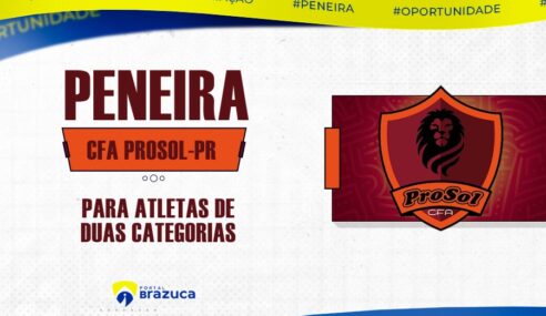O CFA ProSol – PR realizará peneira para duas categorias