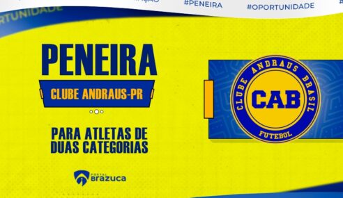 O Clube Andraus – PR realizará peneira para duas categorias